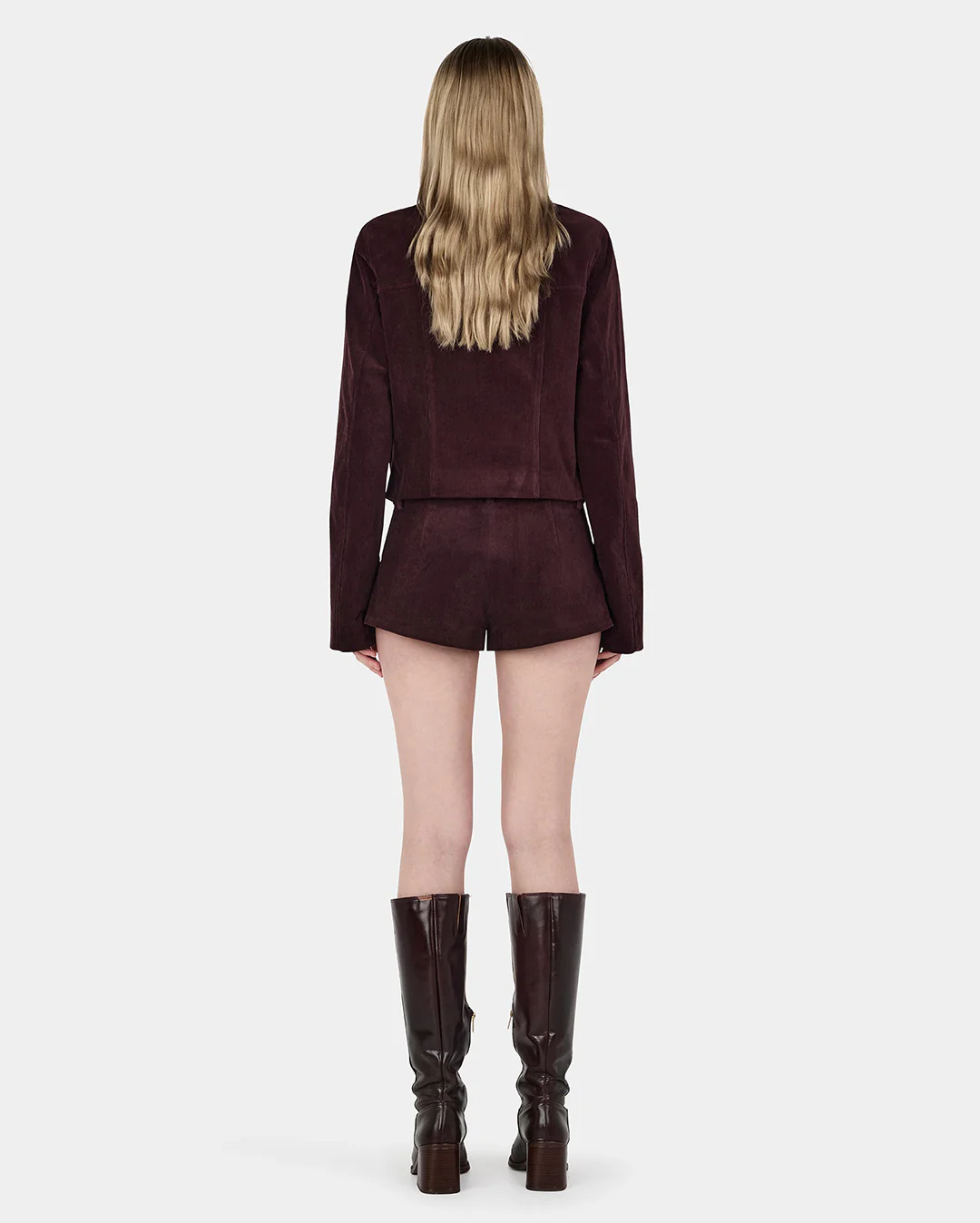Cadence Cord Jacket - Cherry Choc - Image 8