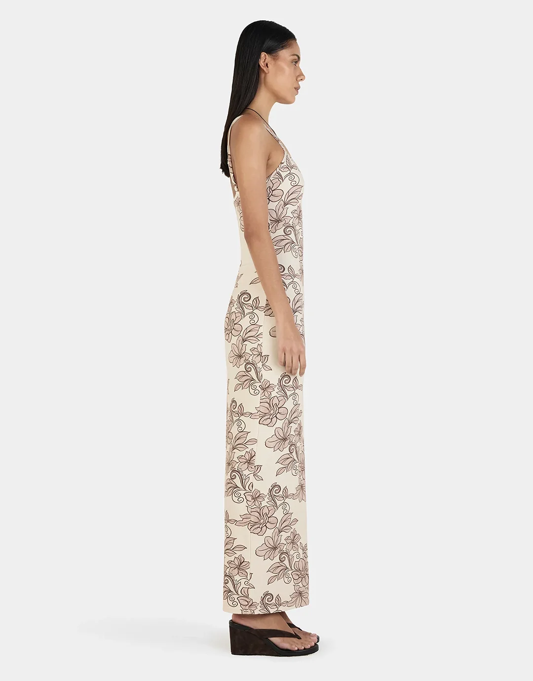 Gabrielle Maxi Dress - Rolling Waves Beige - Image 4