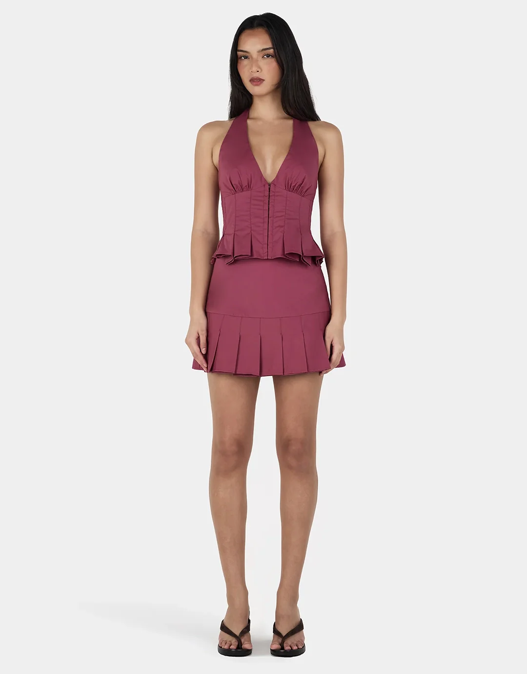 Laura Mini Skirt - Raspberry - Image 5
