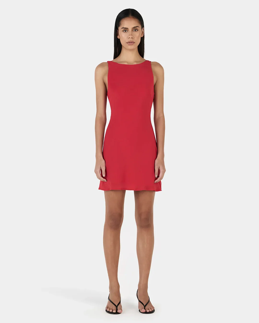 Tori Mini Dress - Ruby Red