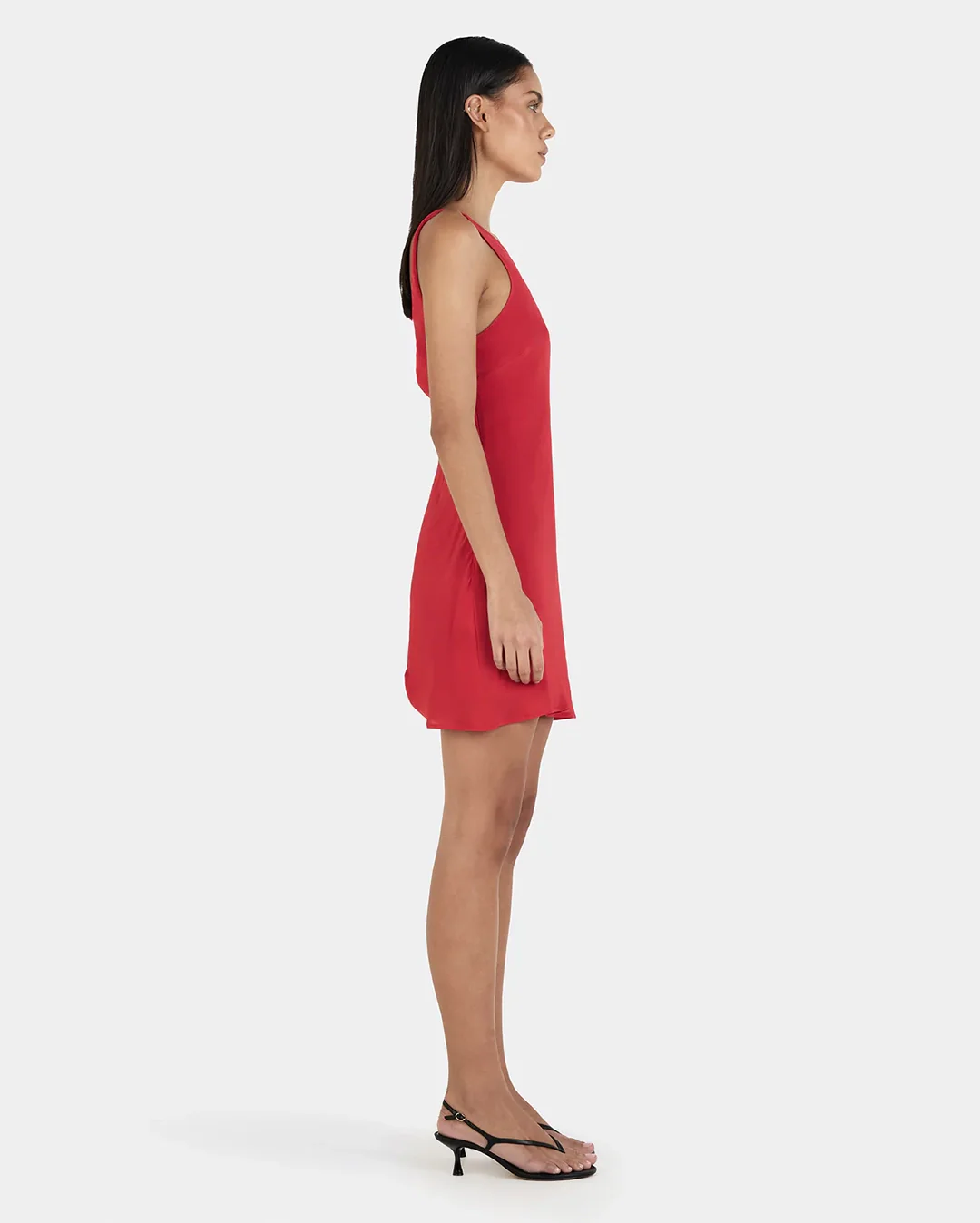 Tori Mini Dress - Ruby Red - Image 3