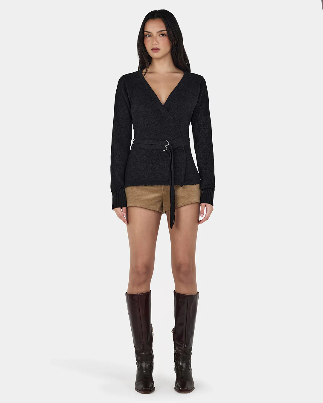Valerie Knit Cardigan - Black - Image 2