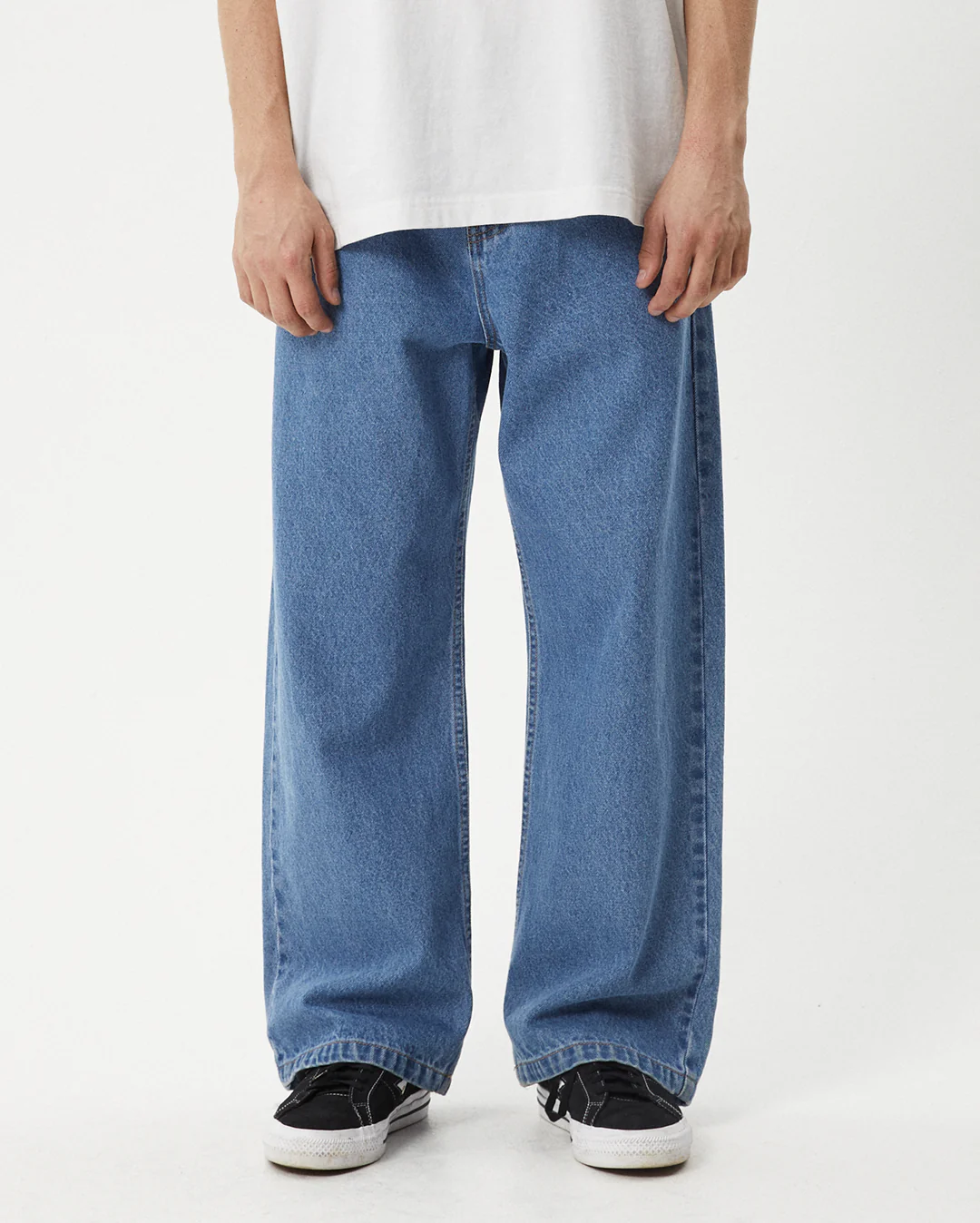 Pablo - Denim Baggy Jean - Worn Blue - Image 2