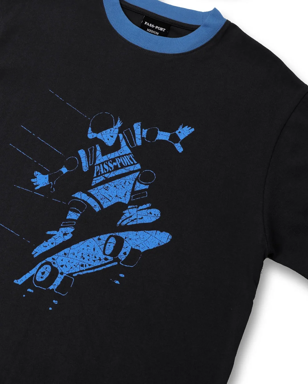 Cloncurry Ringer Tee - Black - Image 2