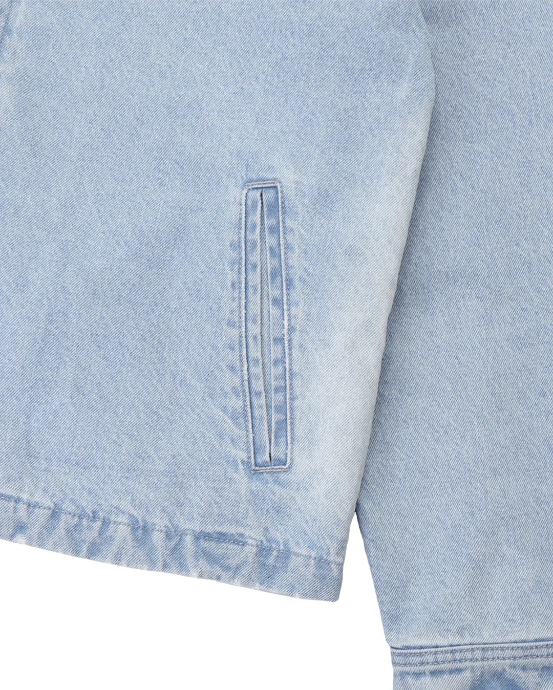 Faded Wash Workers Jacket - Light Indigo - Image 4