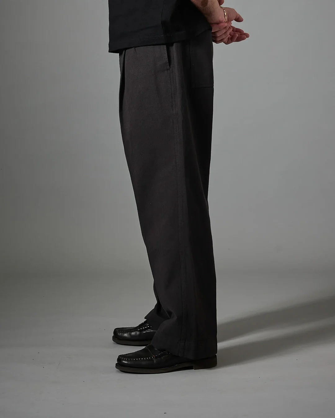 Herringbone Leagues Club Pant - Vintage Black - Image 4