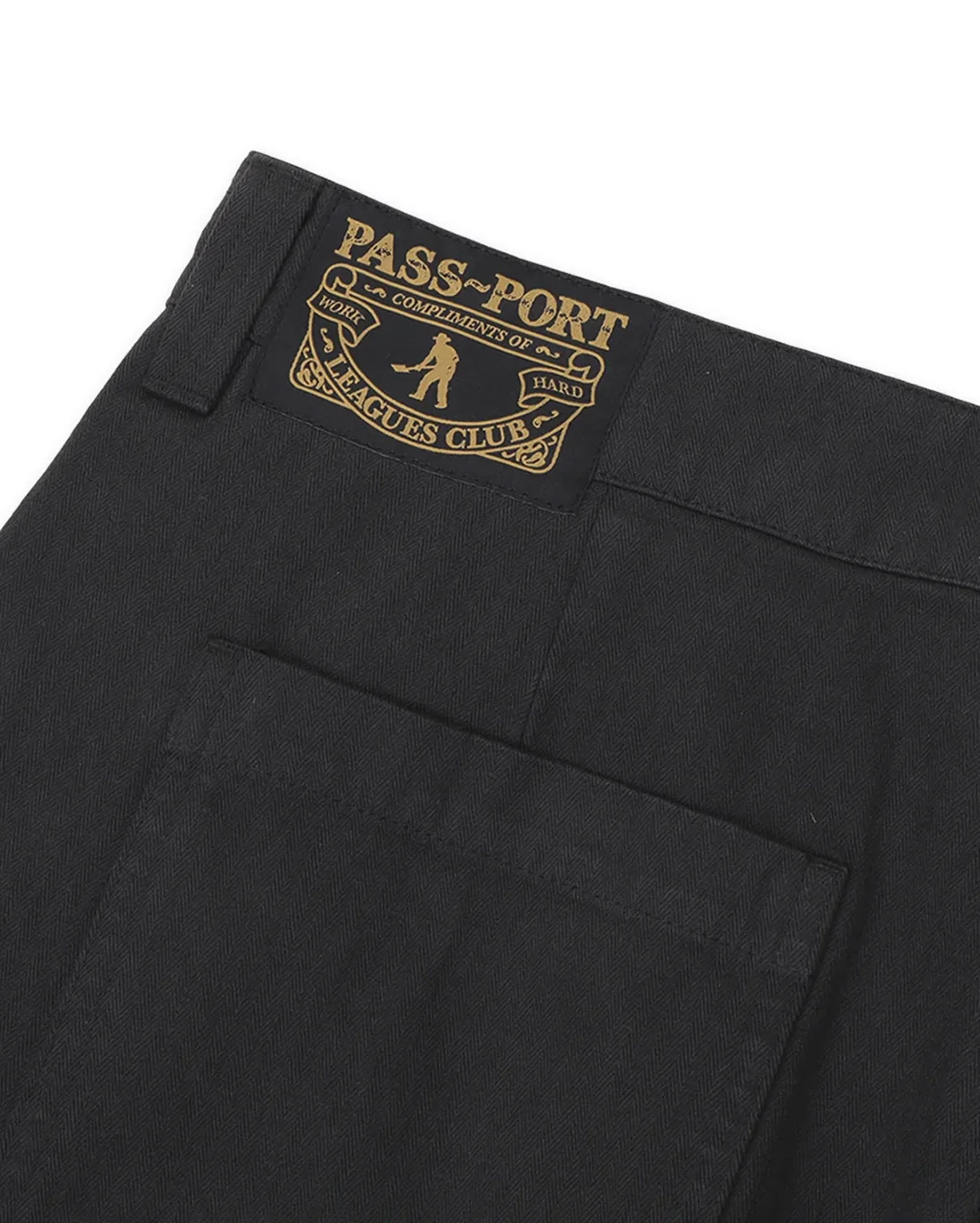 Herringbone Leagues Club Pant - Vintage Black - Image 7