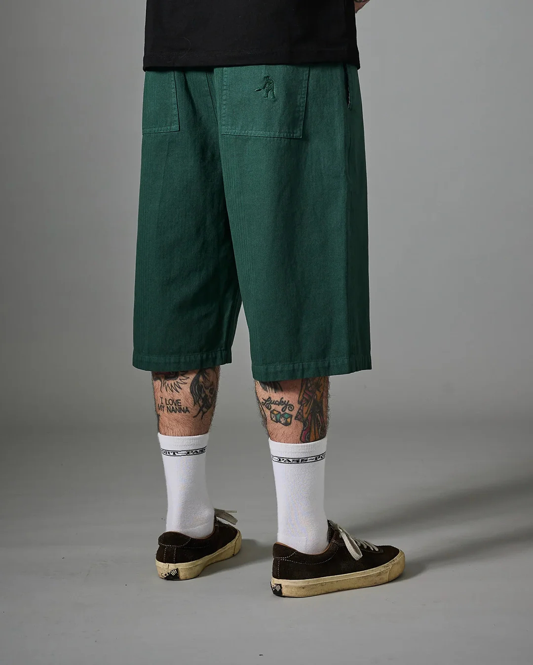 Herringbone Leagues Club Short - Hunter Green - Image 2