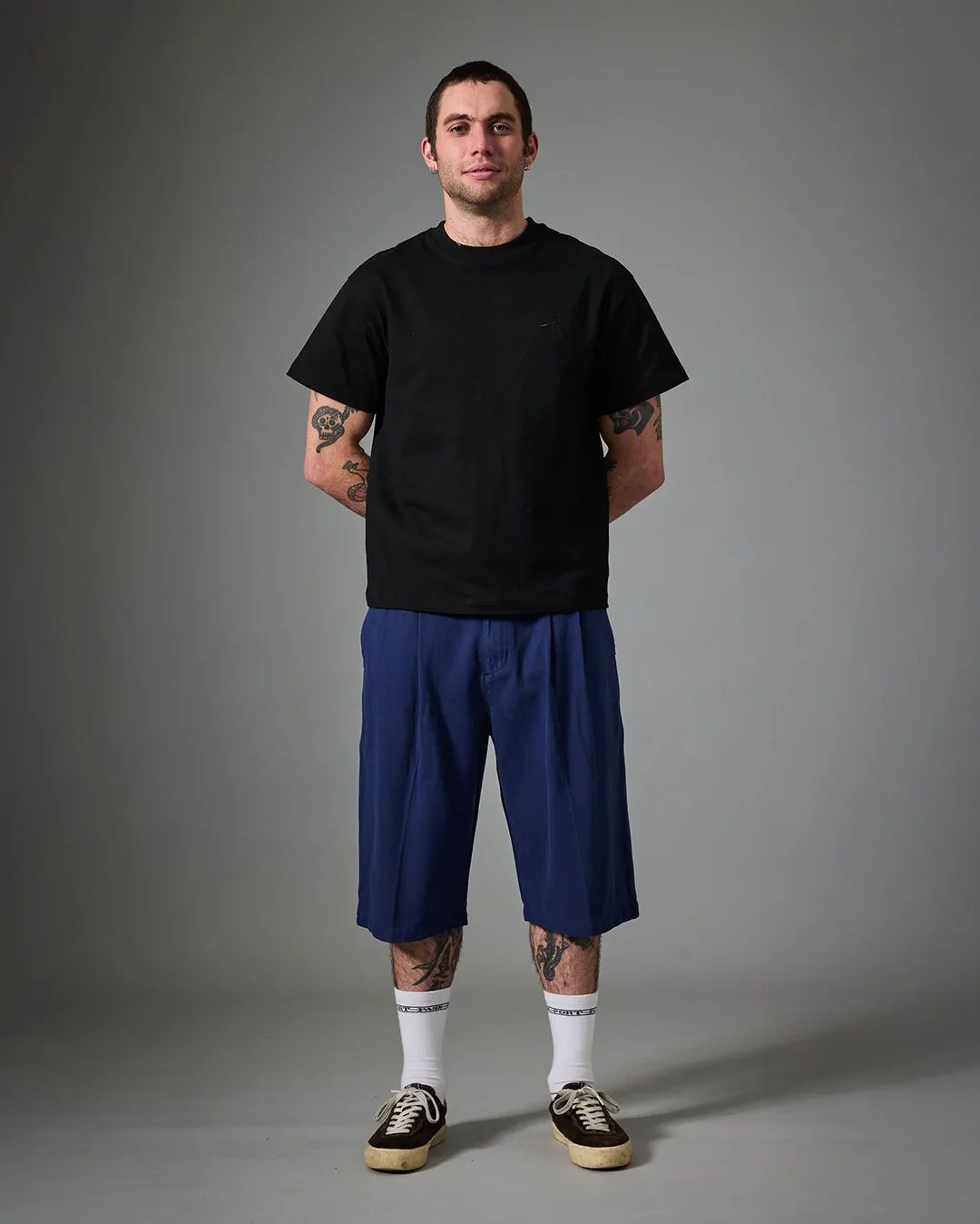 Herringbone Leagues Club Short - Dark Indigo - Image 3