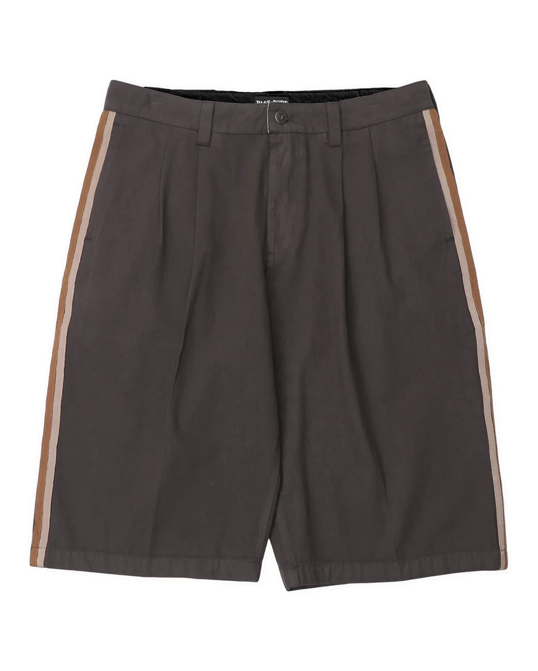 Herringbone Leagues Club Stripe Short - Dark Brown - Image 5