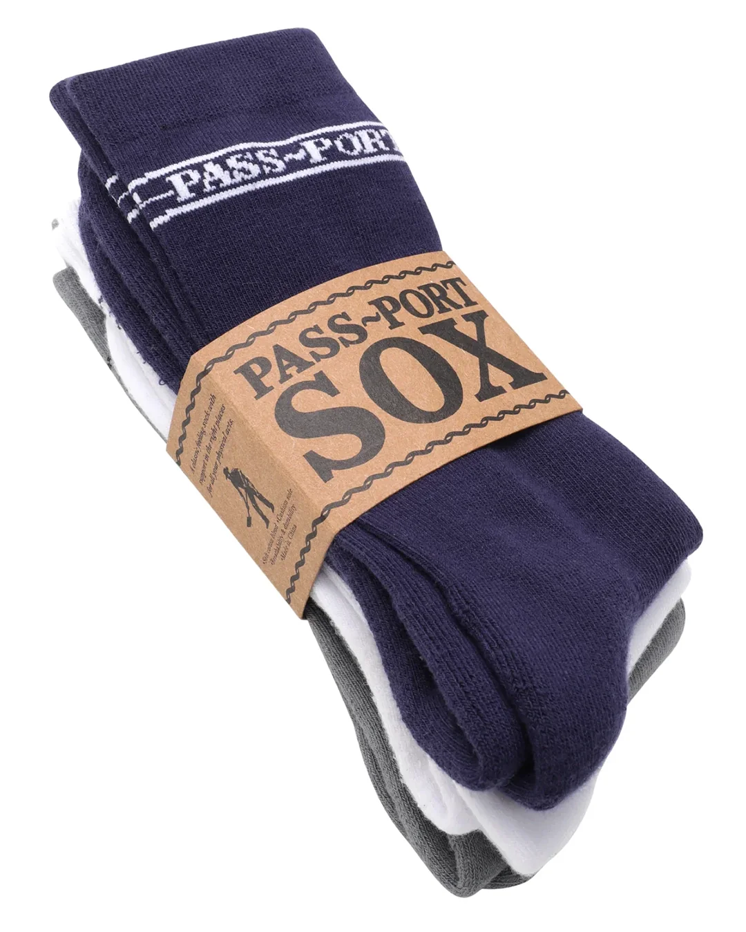 Hi Sox 3 Pack R46 - Navy/White/Grey - Image 2