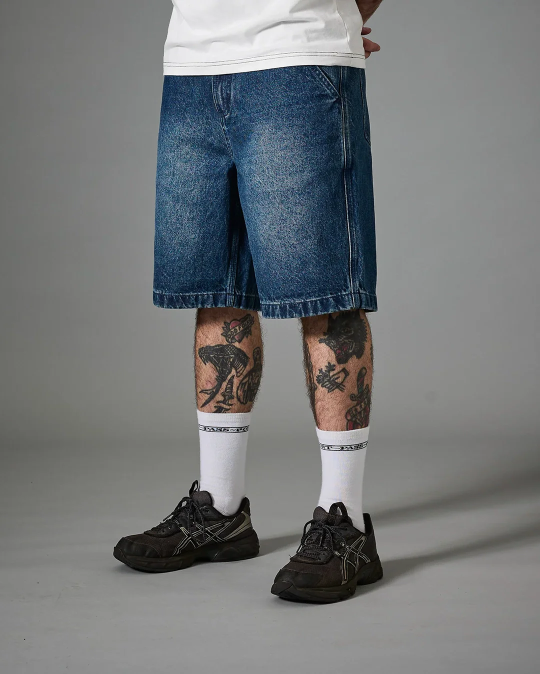 Workers Club Classic Jean Short R46 - Washed Dark Indigo