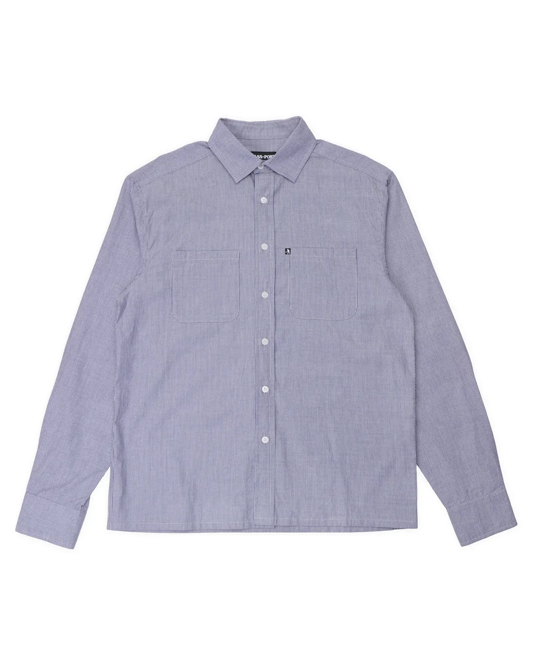 Workers Sripe Shirt Long Sleeve - Indigo
