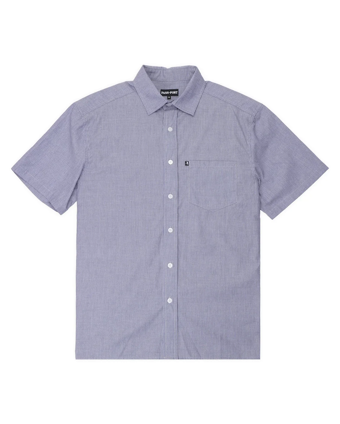 Workers Stripe Shirt Short Sleeve - Indigo