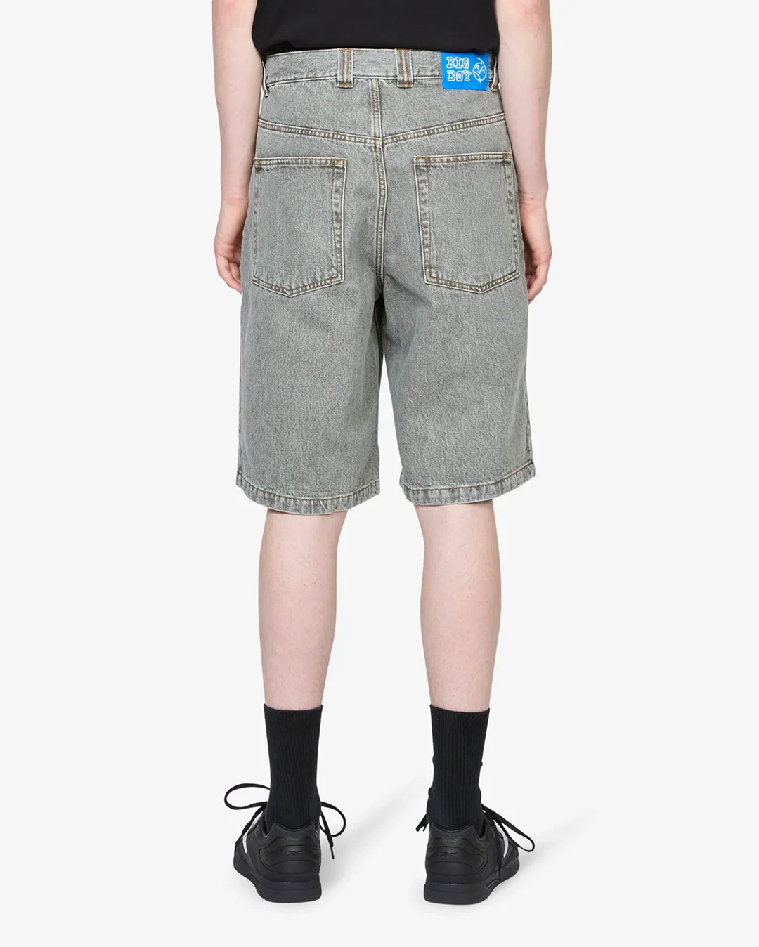 Big Boy Denim Shorts - Eucalyptus - Image 2