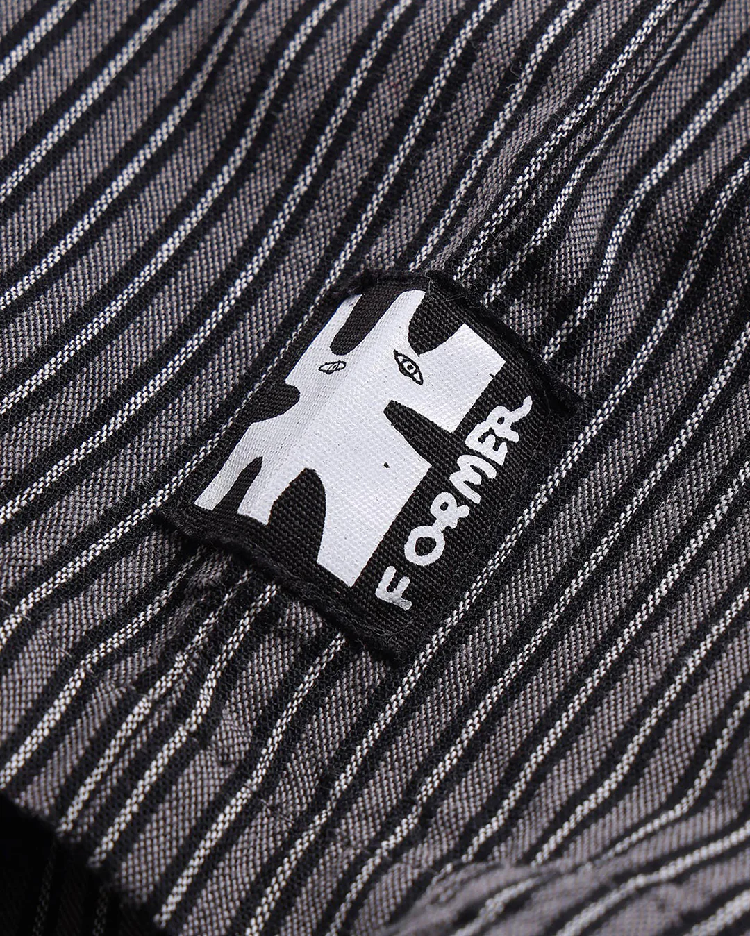 Reynolds Stripe Short Sleeve Shirt - Worn Black - Image 6