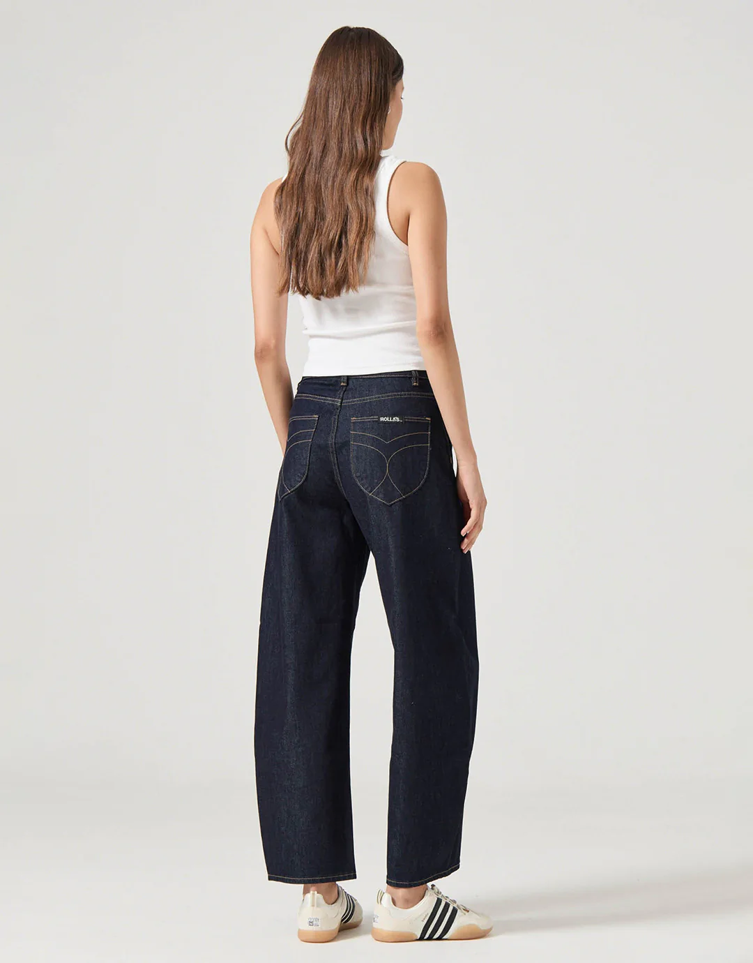 Gigi Barrel Denim Jeans - Rinse Denim - Image 5