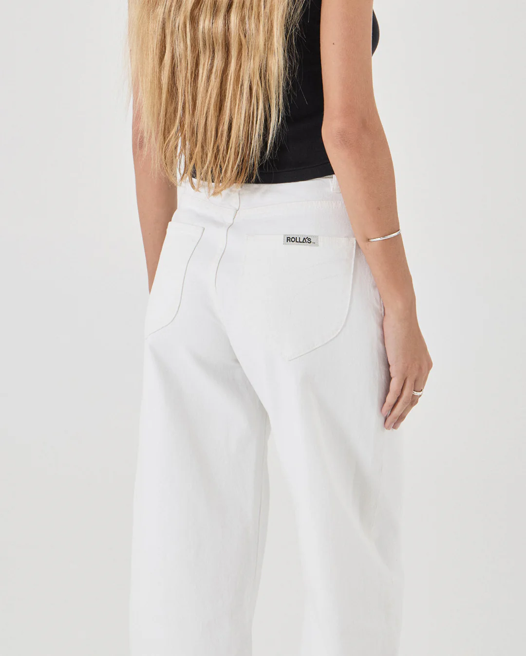 Gigi Barrel Denim Jeans - Vintage White - Image 4