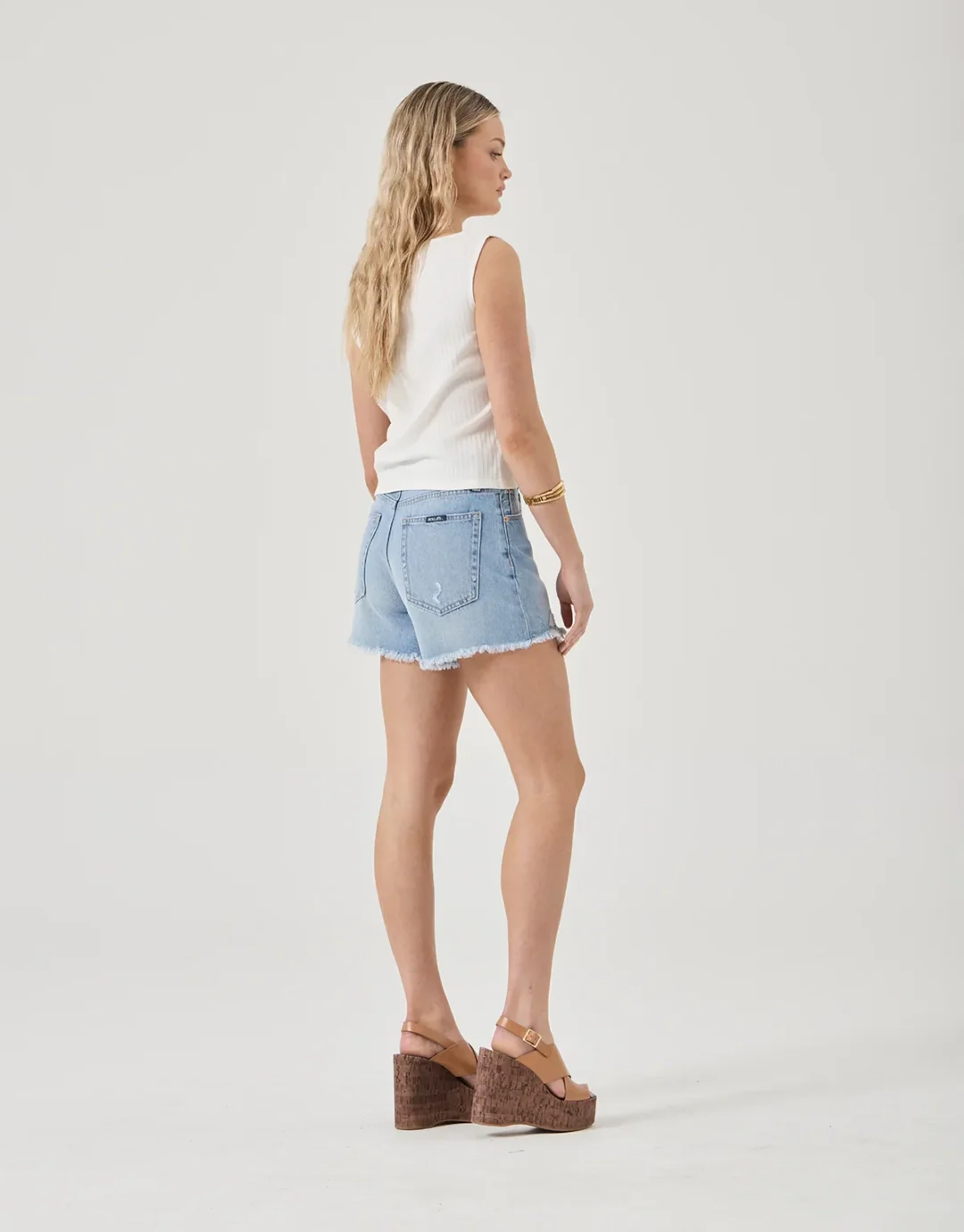 Lou Denim Shorts - Sunshine Blue - Image 3