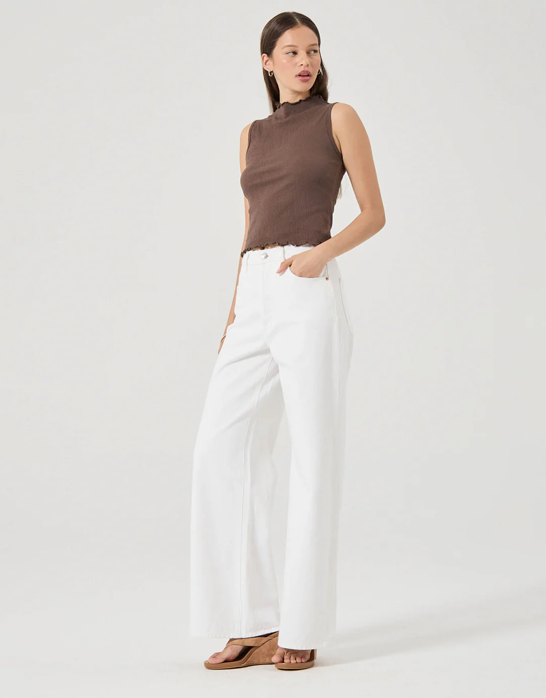 Sailor Long Relaxed Denim Jeans - Vintage White - Image 3