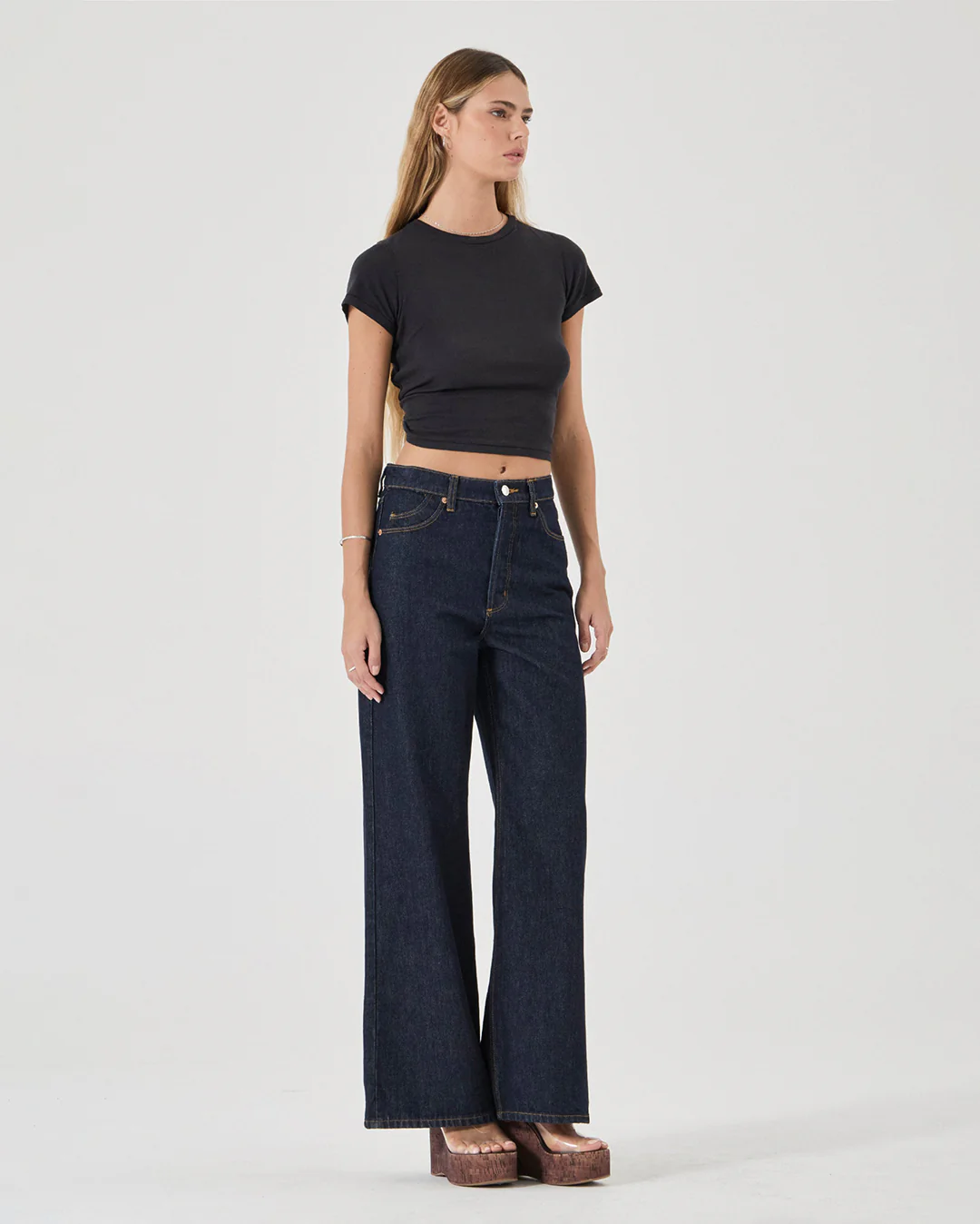 Sailor Long Relaxed Denim Jeans - Dark Rinse - Image 3