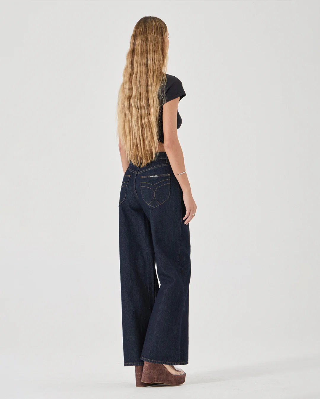 Sailor Long Relaxed Denim Jeans - Dark Rinse - Image 4