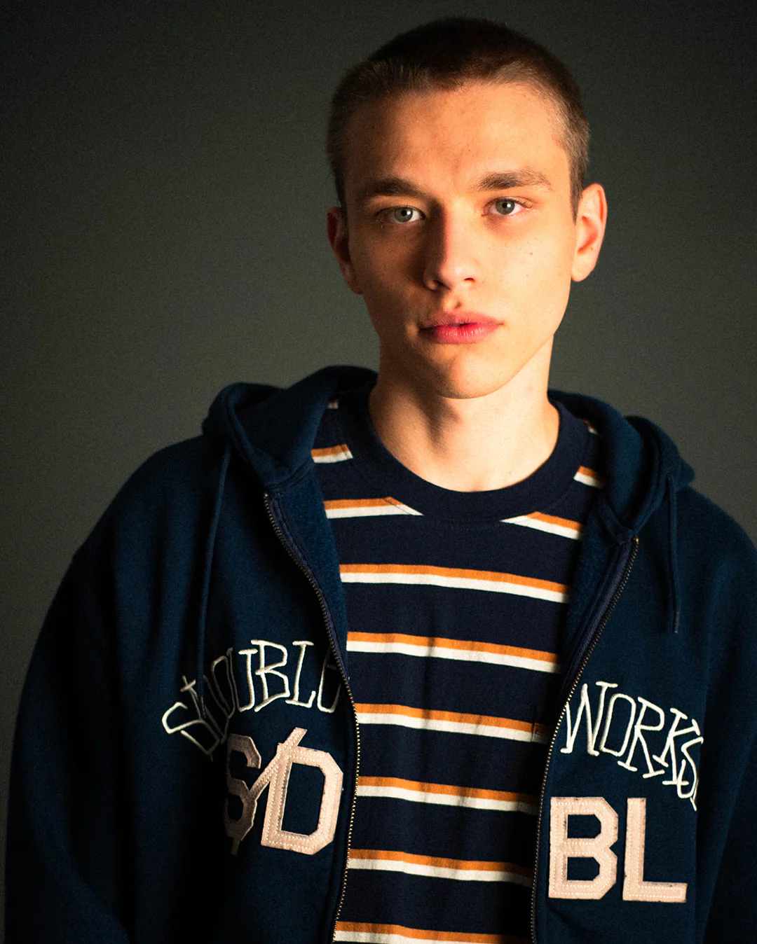 Chuck Fleece Zip Hoodie - Navy - Image 3