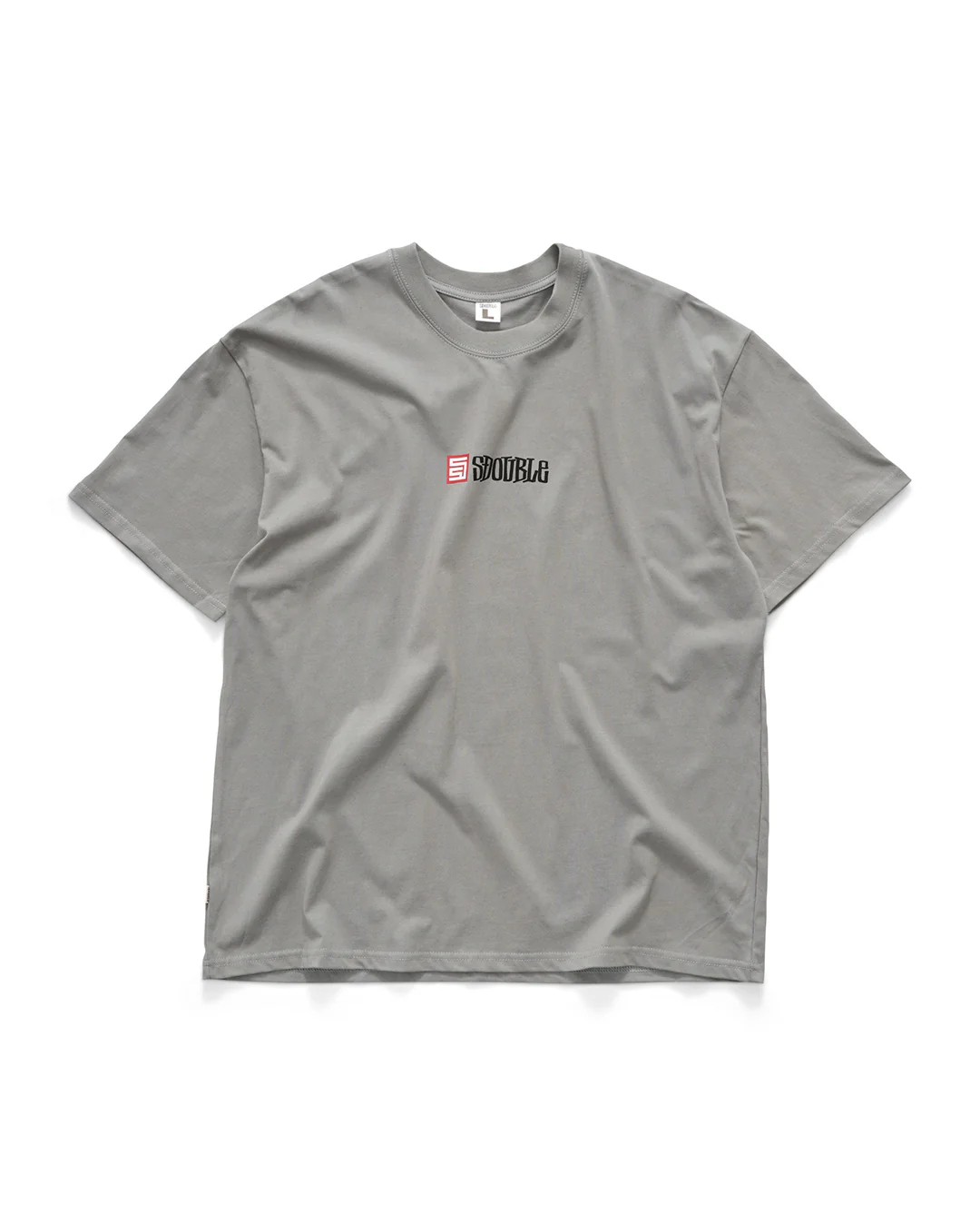 Cube Mid Block Short Sleeve T-Shirt - Ice Grey