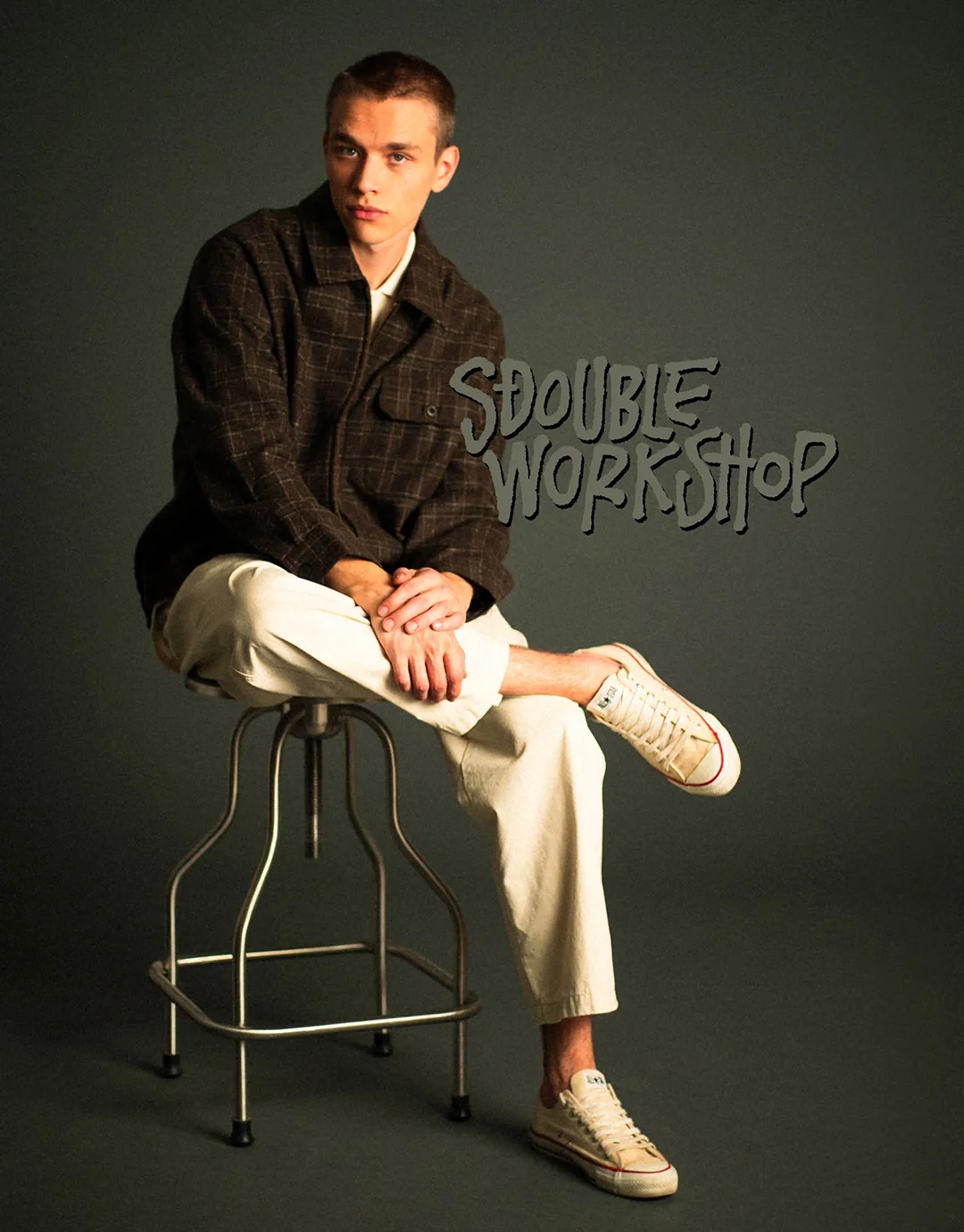 LS Zip Thru Shirt - Chocolate - Image 7