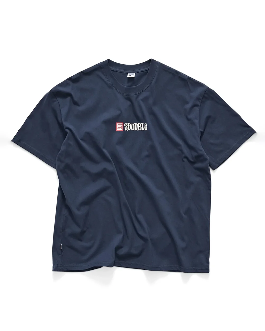 S Cube Mid Block Short Sleeve T-Shirt - Navy