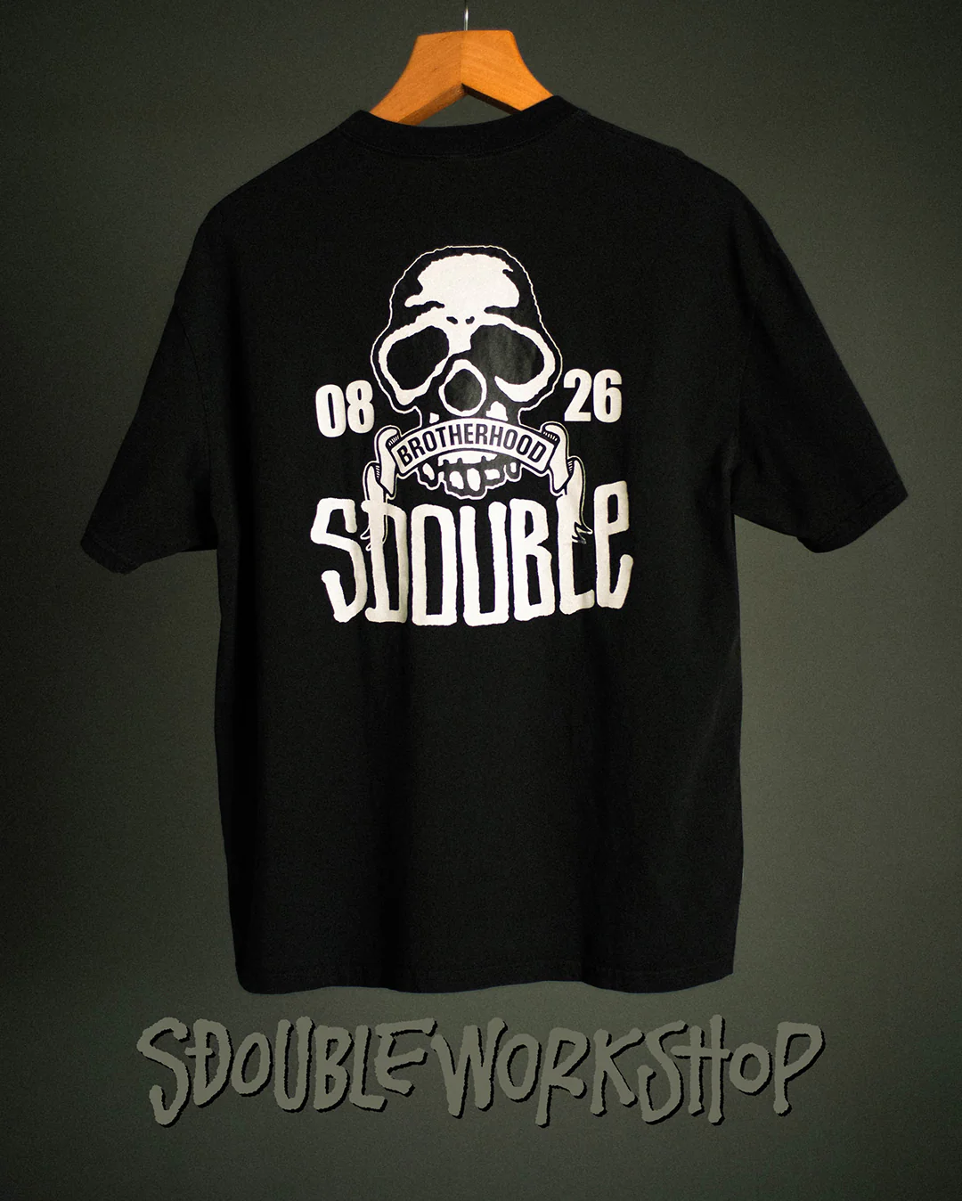 Skull Short Sleeve T-Shirt - Pigment Black - Image 3
