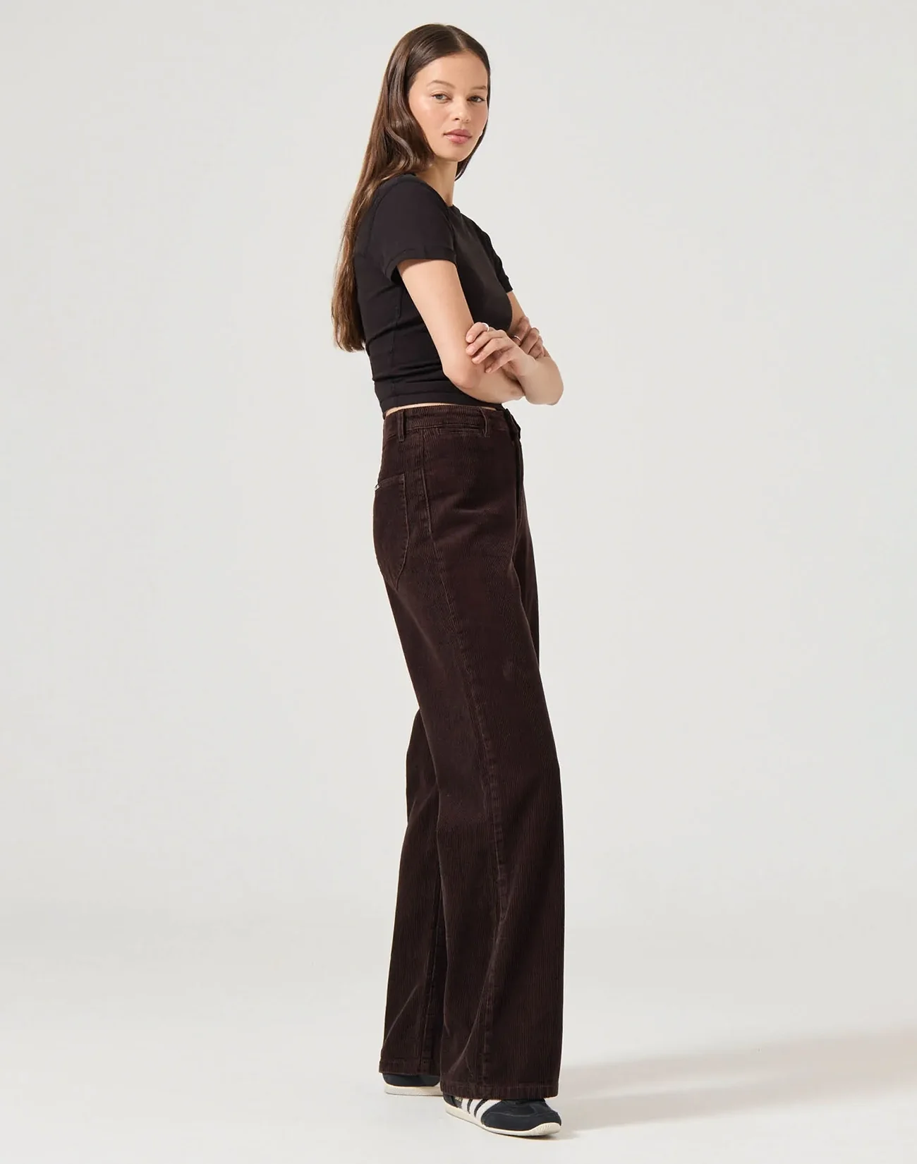 Sailor Long Cord Jeans - Chocolate - Image 3