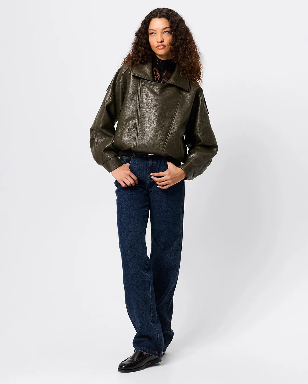 Saxon Oversized Bomber - Olive