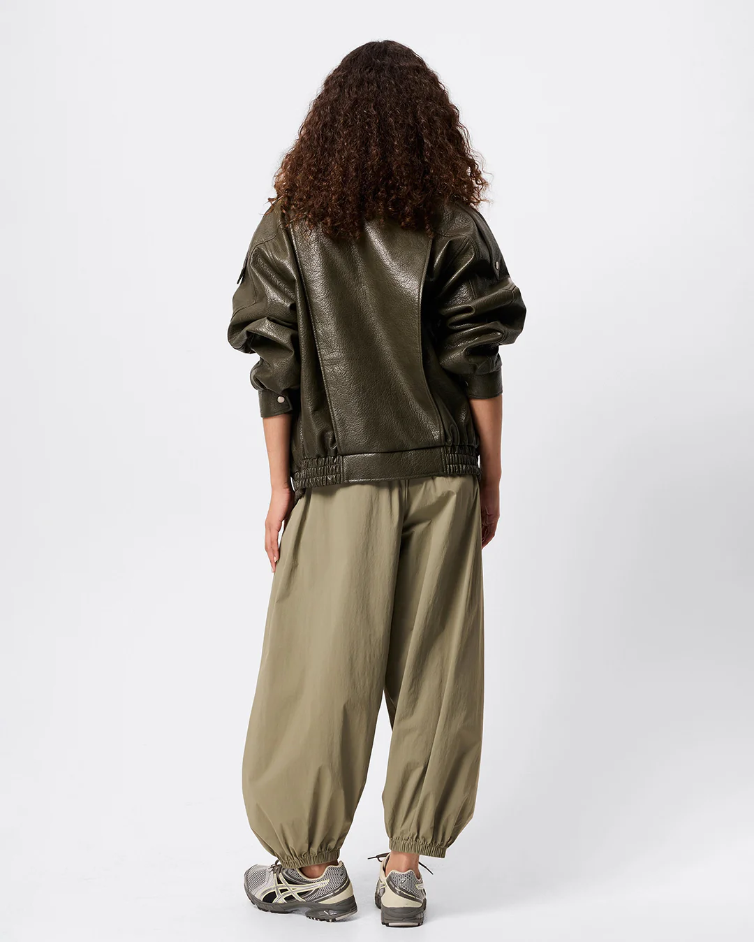 Saxon Oversized Bomber - Olive - Image 4