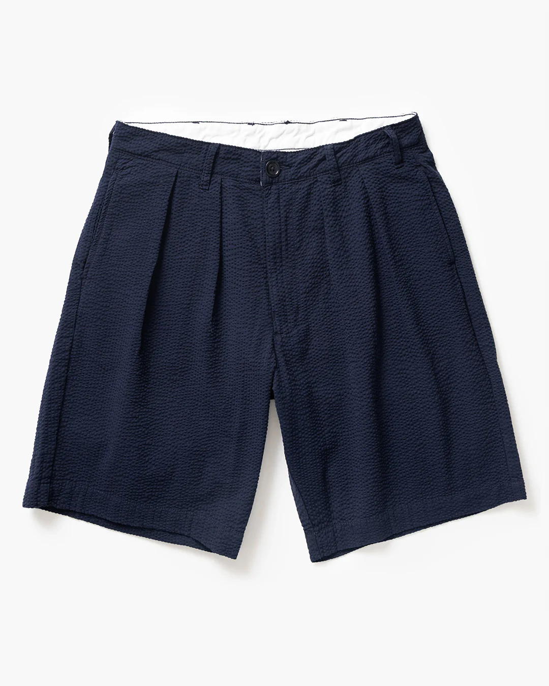 Seersucker Part Timer Shorts - Dark Navy