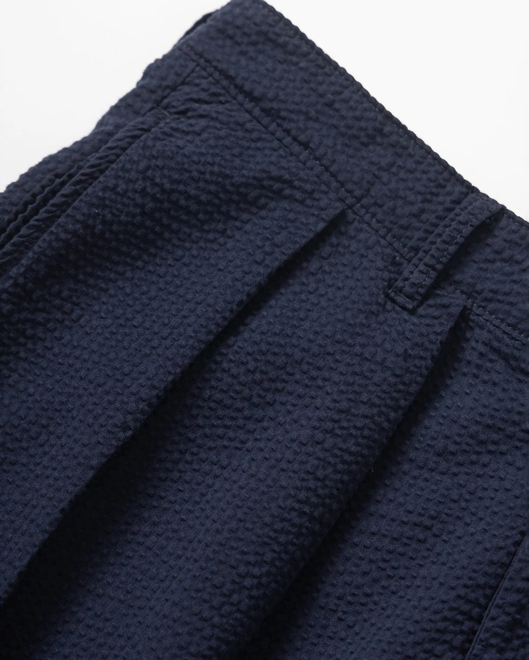 Seersucker Part Timer Shorts - Dark Navy - Image 3