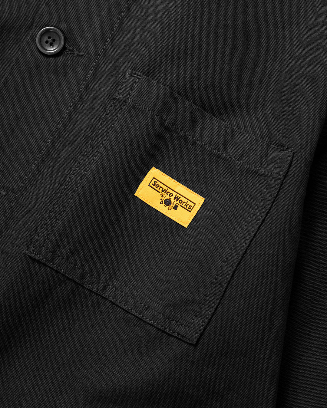 Canvas Chore Shirt - Black - Image 6