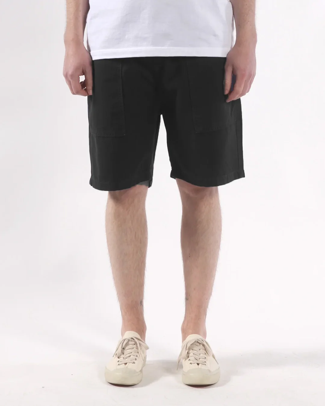 Classic Canvas Chef Shorts - Black - Image 3