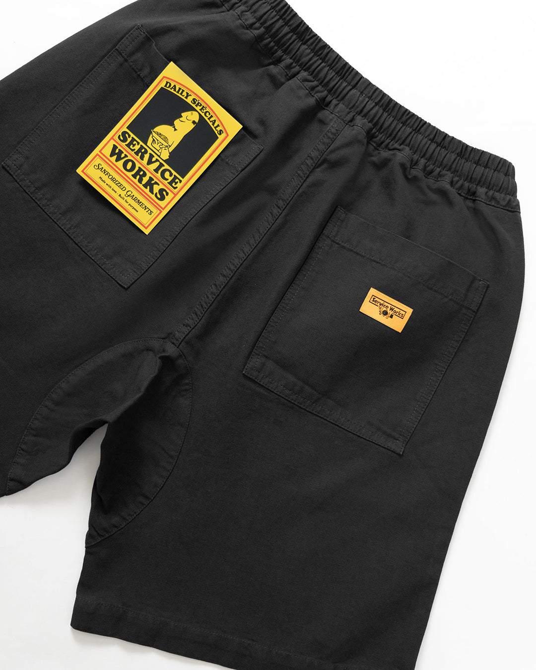 Classic Canvas Chef Shorts - Black - Image 7