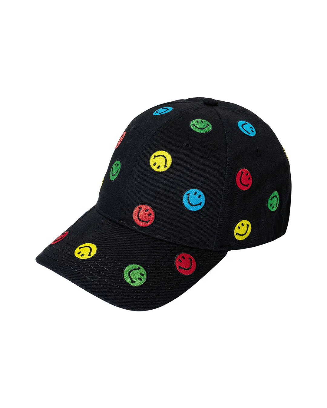 Smiley Allover Dad Cap - Black - Image 3