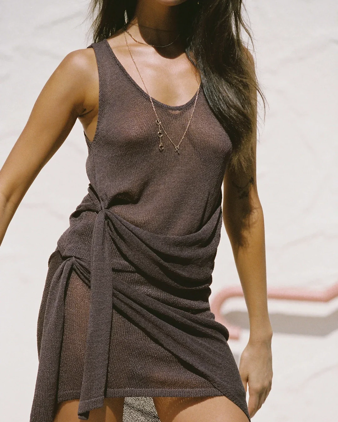 Mindy Wrap Top - Chocolate - Image 7