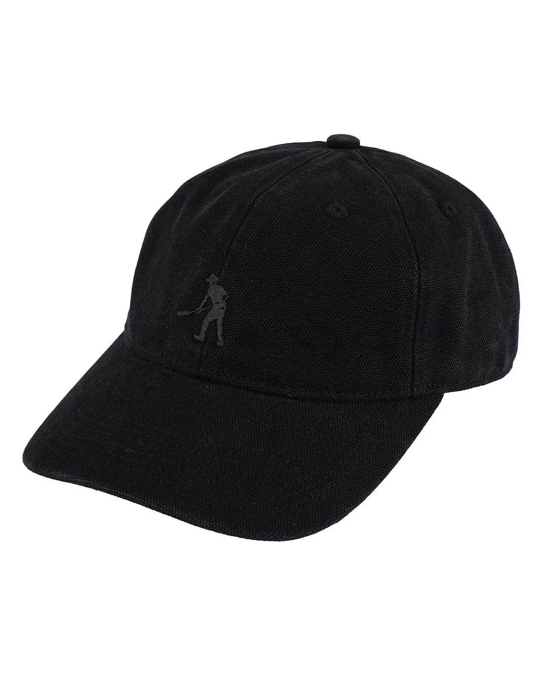 Solid Canvas Leagues Cap - Black