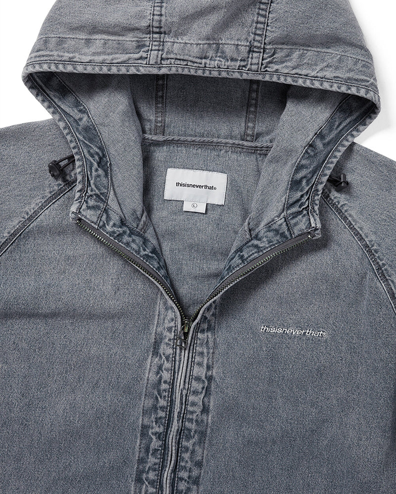 SP-Logo Denim Windbreaker - Washed Blue - Image 2