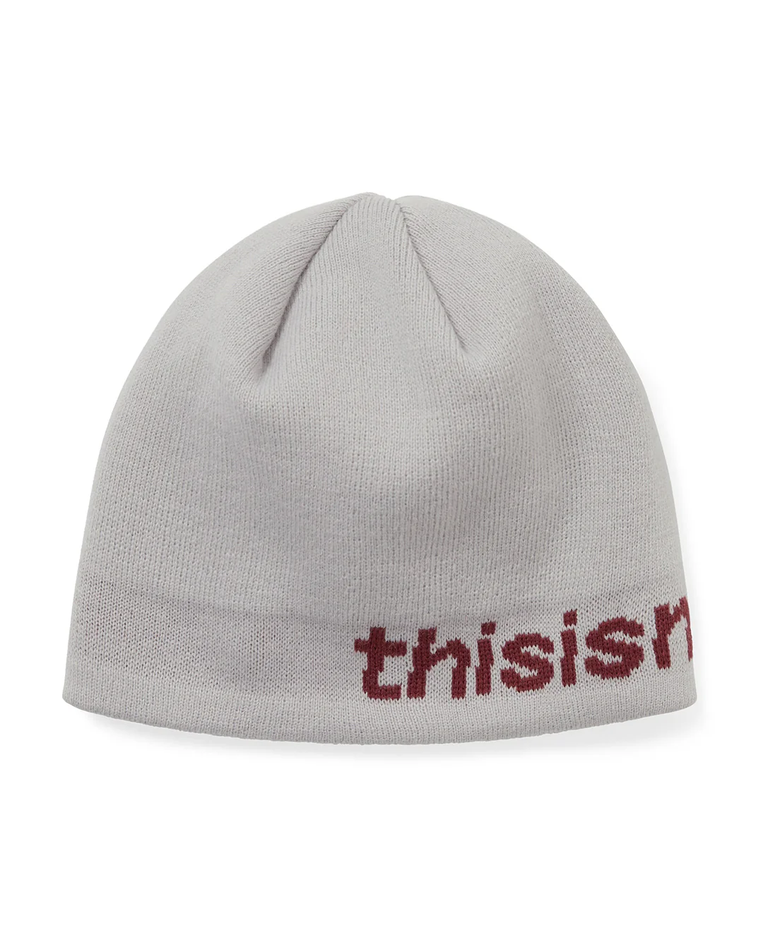 SP-Logo No Cuff Beanie - Off White