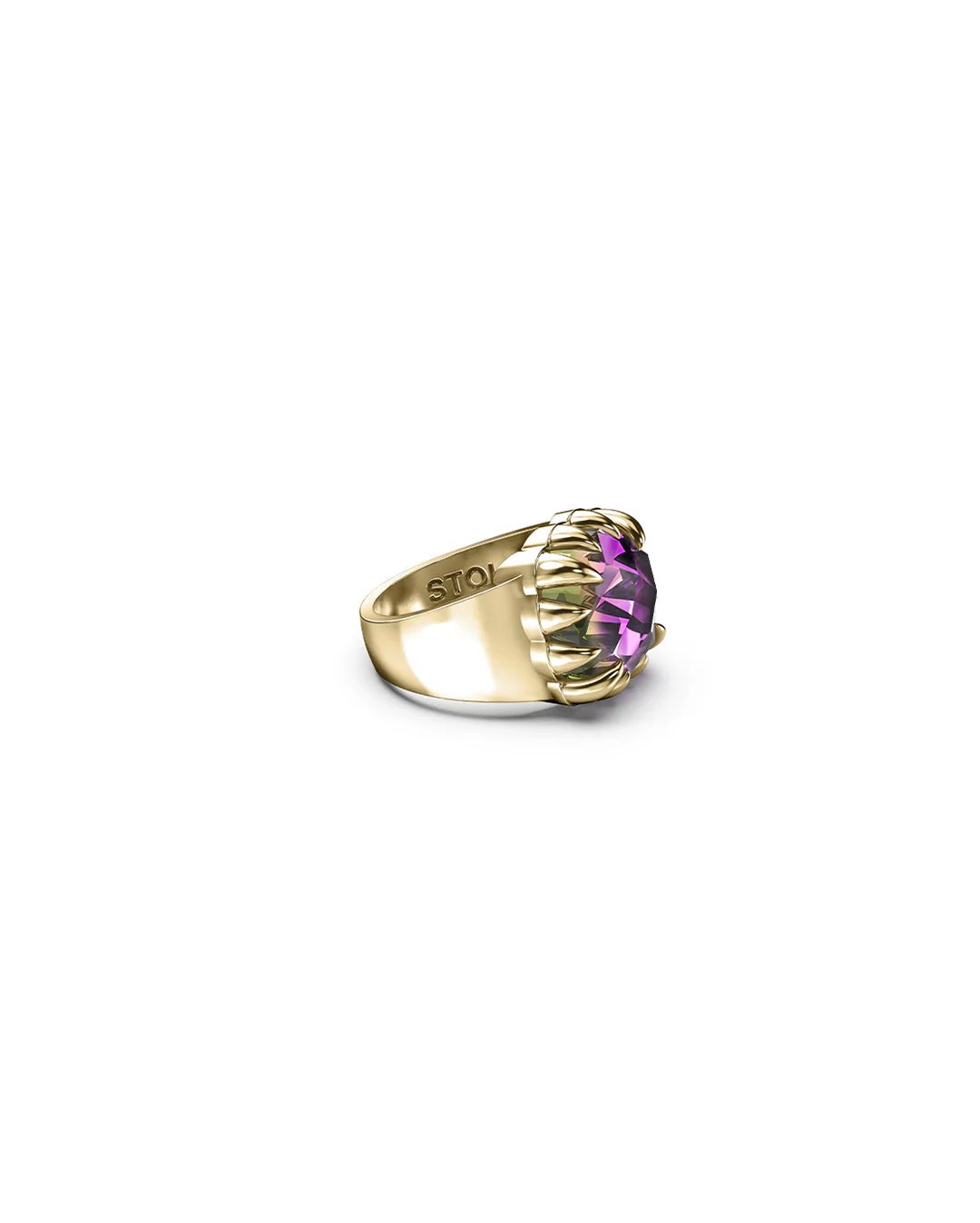 Claw Ring - Mystic Quartz / Gold - Image 3