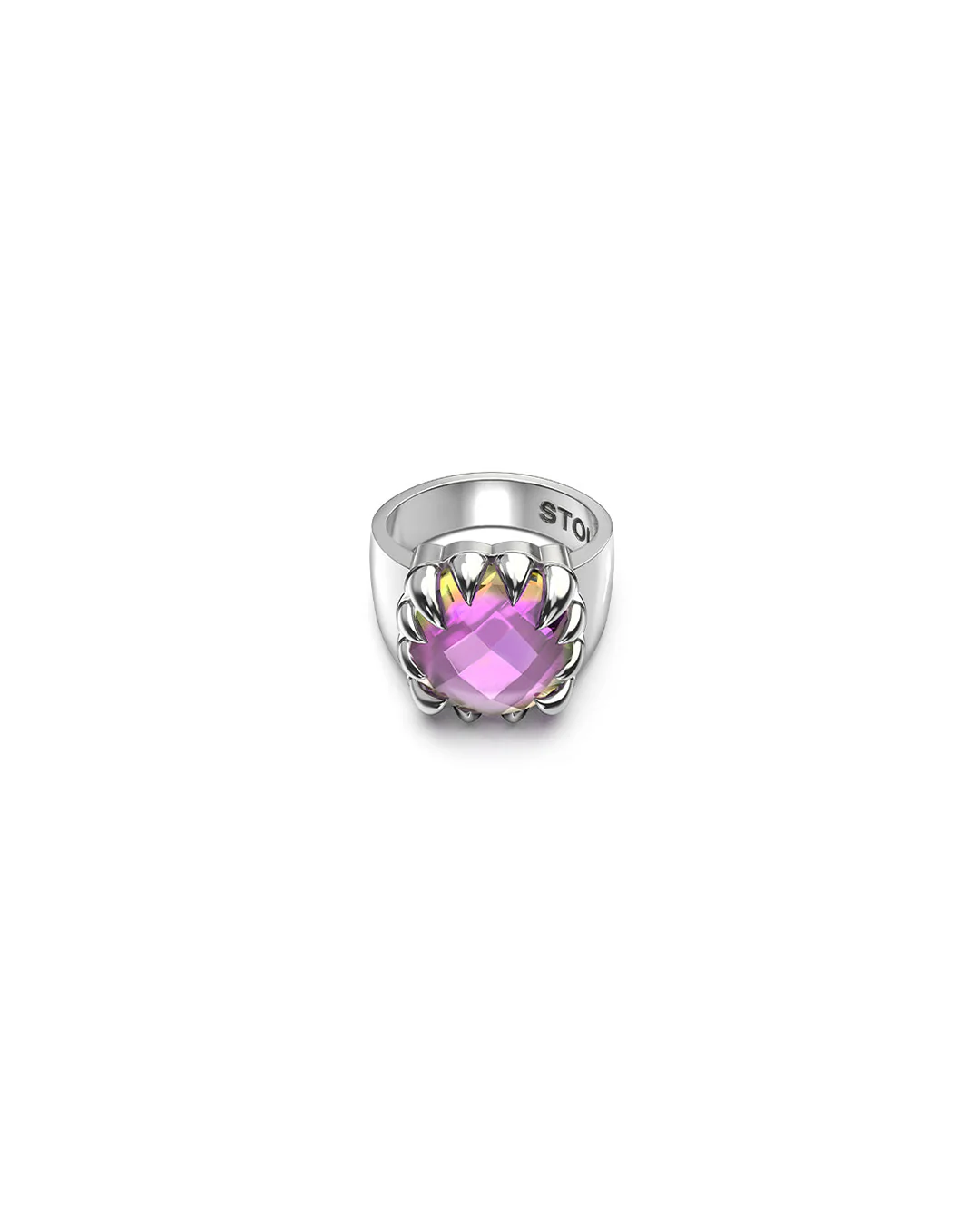 Claw Ring - Mystic Quartz / Sterling Silver