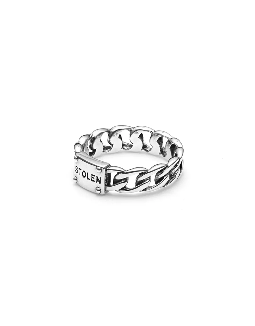 Curb Ring Slim - Silver - Image 3