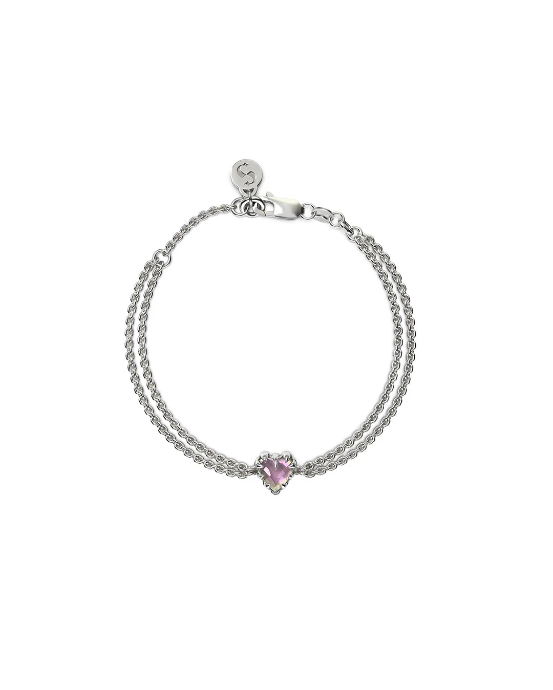 Love Claw Bracelet - Mystic Quartz / Sterling Silver