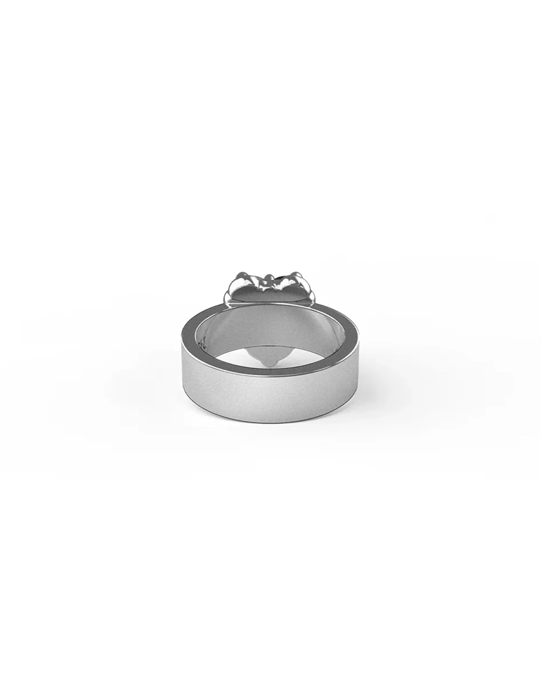 Love Claw Ring - Silver / Onyx - Image 3