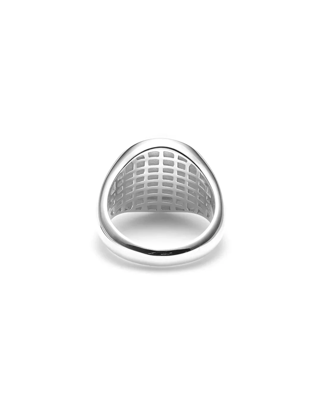 Text Logo Soverign Ring - Silver - Image 9